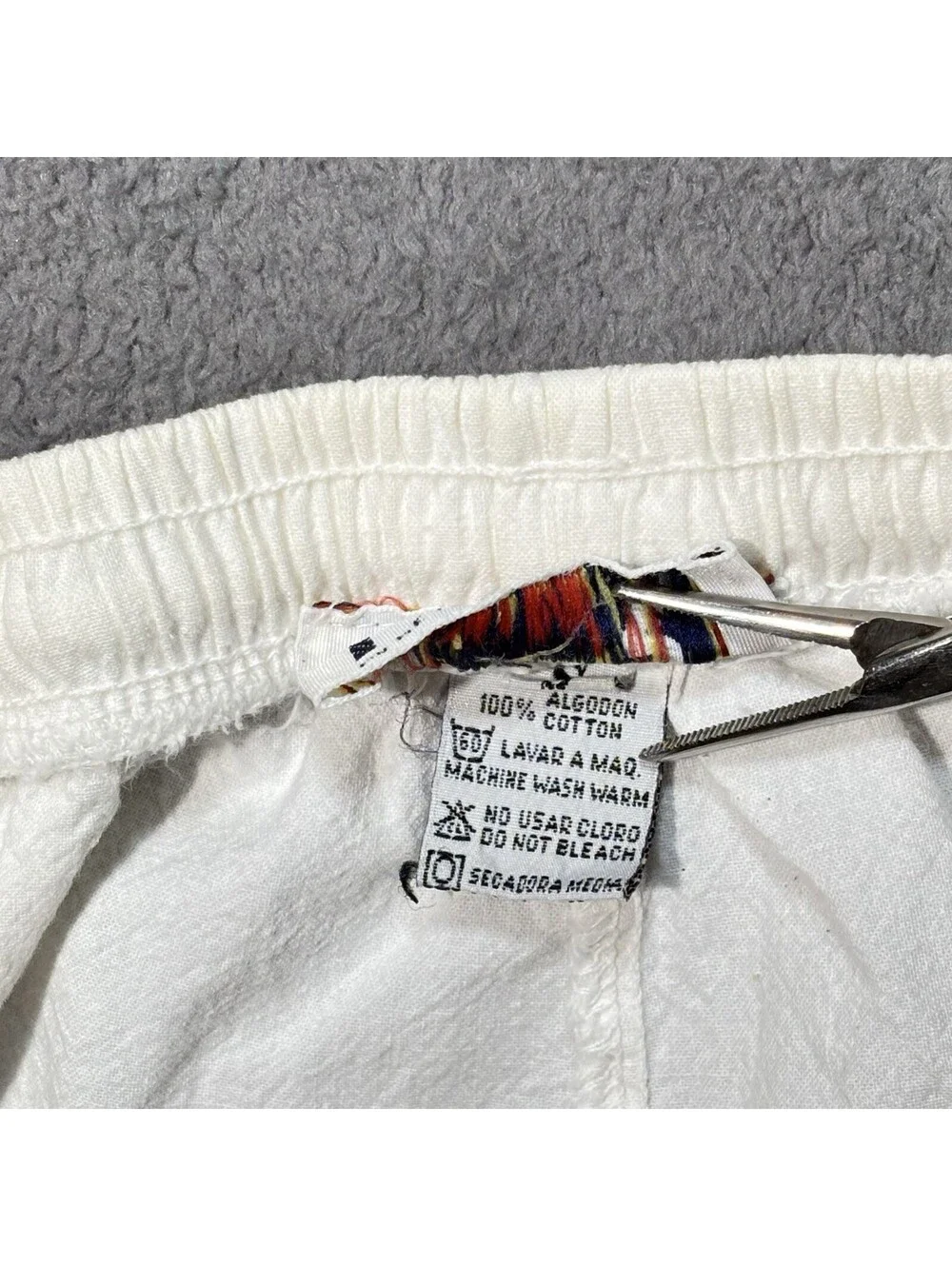Vintage 90s PEER By Peter Mussfeld Cancun Parrot Cotton Pants Mens S White Beach